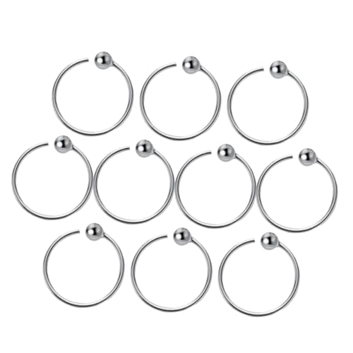 Gatuida 10 Stück Septum Ringe Cartilage Creolen Ohrringe für Damen Runde Ohrschmuck für Verschiedene Anlässe für Cosplay und Partys Gatuida 10 Stück Septum Ringe Cartilage Creolen Ohrringe für Damen Runde Ohrschmuck für Verschiedene Anlässe für Cosplay und Partys von Gatuida