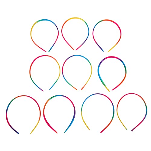 Gatuida 10stücke Regenbogen Stirnband Für Frauen Dünne Haarband Teens Mädchen Stirnbänder Junge Mädchen Haar Zubehör von Gatuida
