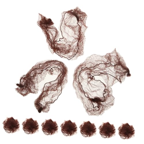 Gatuida 10 Stück Teiliges Elastisches Haarnetz Dutt Abdeckung für Damen Unsichtbares Feines Netz für Ballett Pflegeberufe und Tanz Hautfreundlich Dehnbar für Langes Haar Geeignet Einzeln von Gatuida