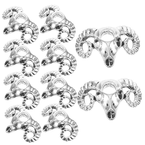 Gatuida 10 Stück Teiliges Haarschmuck Dreadlocks Schmuck mit Tierkopf Design Flexible Haarringe für Zöpfe Einfache Anwendung Sicherer Geeignet für Partys und Hochzeiten von Gatuida