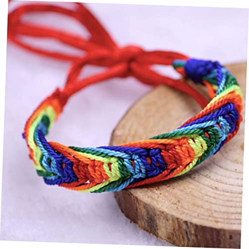 Gatuida 10 Stück Teiliges Handgewebter Bunter Kinderarmbänder Langlebigem Material Handgefertigter Schmuck für Freundschaft Strand und Tanzpartys Modisches Accessoire für Jungen und von Gatuida