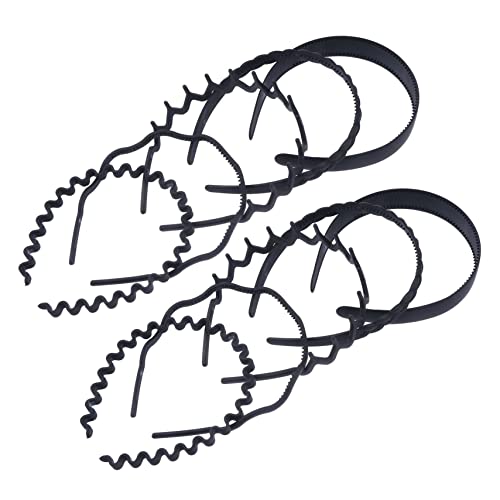 Gatuida 10 Stück Teiliges Kunststoff Stirnband mit Wellenzähnen Elastisches Haarband für Frauen Vielseitig für Make Up Sport und Alltag Geeignet für Dickes und Dünnes Haar Einfache von Gatuida