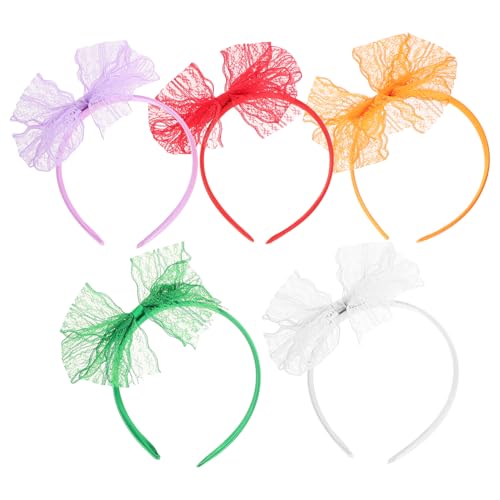 Gatuida 10 Stück Teiliges Lace Bow Haarbänder für Damen und Mädchen Bequeme und Stilvolle Haarschmuck für Partys und Cosplay Leichte und Tragbare Haardekoration von Gatuida