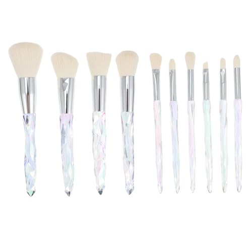 Gatuida 10 Stück Teiliges Make up Pinsel Set mit Langlebigen Synthetischen Borsten Inkl Eyeliner Pinsel Geeignet für Präzises Auftragen von Foundation Puder und Creme für Tägliches und von Gatuida