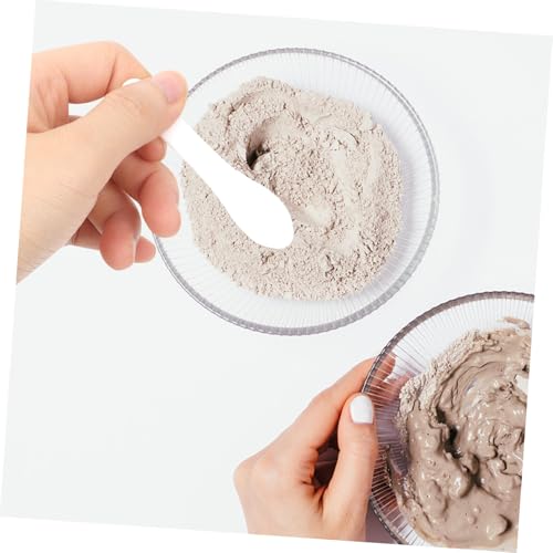 Gatuida 10 Stück Teiliges Makeup Löffel Spatel aus Robustem Kunststoff zum Auftragen und Testen von Gesichtsmaske Serum und Lotion Wiederverwendbar Leicht zu Reinigen Goldenes Design von Gatuida