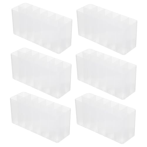 Gatuida 10 Stück Teiliges Mark Pen Halter Stiftebox Schreibtisch Organizer Leicht Tragbar Robuste Struktur für Büro Schule Zuhause Weiß von Gatuida