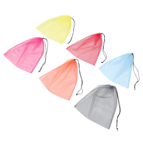 Gatuida 10 Stück Teiliges Mesh Drawstring aus Leichtem mit Kordelstopper Atmungsaktive Vielseitige Netzbeutel für Strand Fitnessstudio und Wäsche in Mehreren Farben von Gatuida
