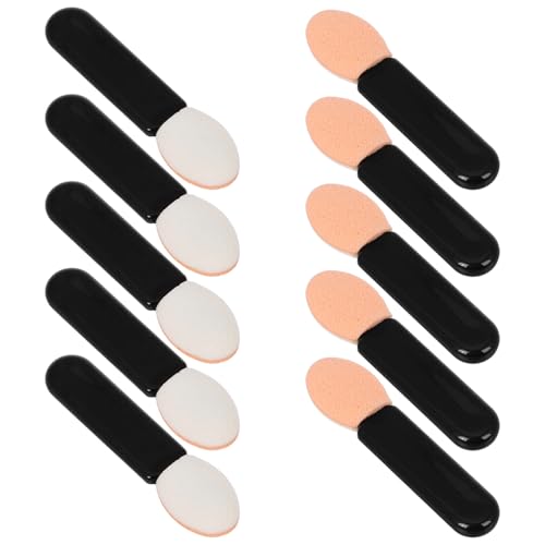Gatuida 10 Stück Teiliges Mini Make up Schwamm applikator Weiche Doppelseitige Lidschattenpinsel für Präzises Auftragen von Lippenstift Concealer und Augen make up Tragbar für Frauen von Gatuida
