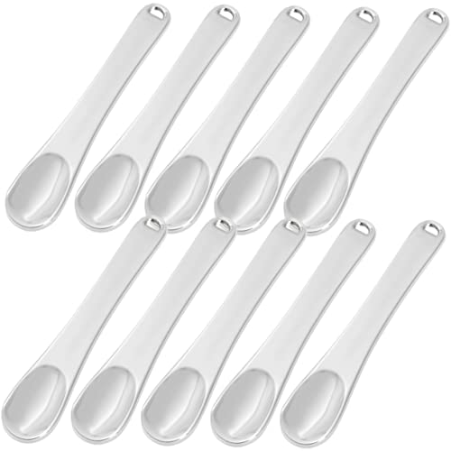 Gatuida 10 Stück Teiliges Set Augencreme Löffel Kosmetikspatel für Gesichtscremes Praktische Make Up Tools mit Integrierter Design und Leicht zu Reinigender Oberfläche für Anwendung von von Gatuida