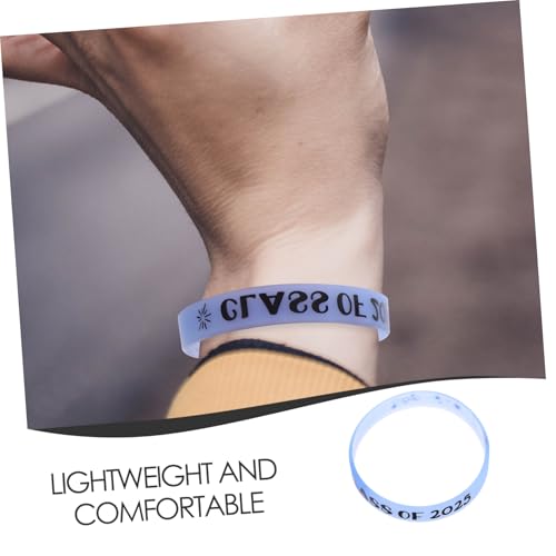 Gatuida 10 Stück Teiliges Silikonarmbänder Class Of Wiederverwendbare Leuchtend Blaue Abschluss Armbänder für Abschlussfeier Party Deko und Erinnerungsstücke von Gatuida