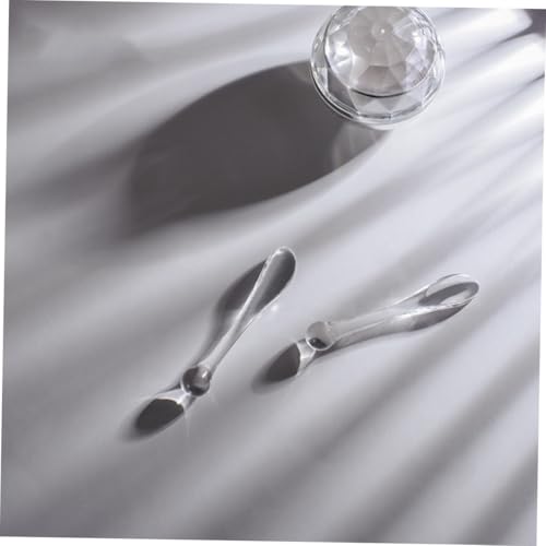 Gatuida 10 Stück Teiliges Transparente Kosmetikspatel aus Abs Creme Löffel für Gleichmäßiges Auftragen von Gesichtscreme Hygienische Make Up Spatel Tragbar für Reise und Tägliche von Gatuida