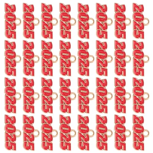 Gatuida 100 Stück DIY Anhänger Rote Zinklegierung Charms für Schmuckherstellung Armbänder Halsketten Schlüsselanhänger Basteln Zubehör von Gatuida