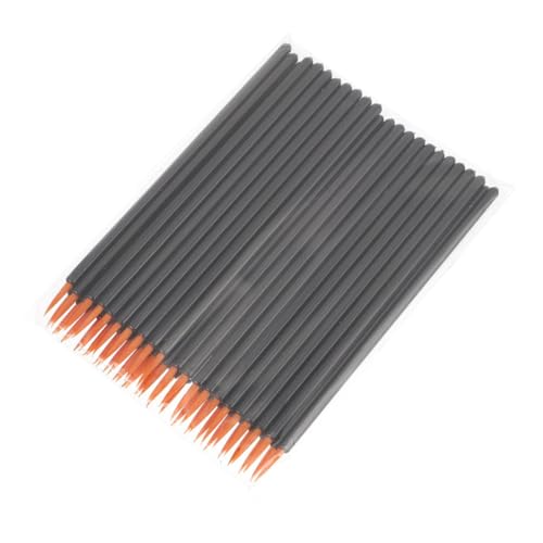 Gatuida 100 Stück Einweg Eyeliner Pinsel aus Künstlichen Nylonfasern Feine Spitze Praktisch für Präzises Make Up Schwarz für Profi und Heimgebrauch von Gatuida