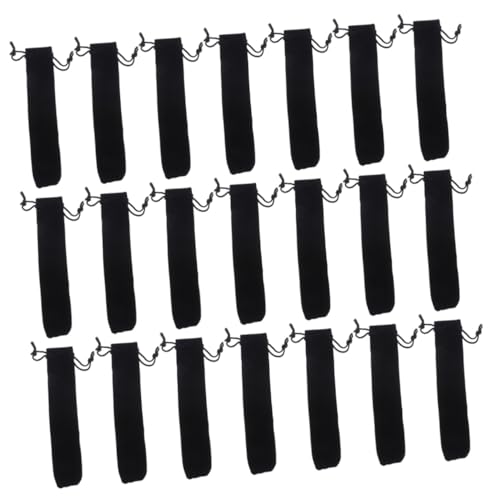 Gatuida 100 Stück Teiliges Samt Stiftbeutel Schwarze Kordelzugtaschen für Stifte Tragbare Leichte Organizer für Haushalt Büro und Schule Langlebige Schützende Schreibwaren Aufbewahrung von Gatuida