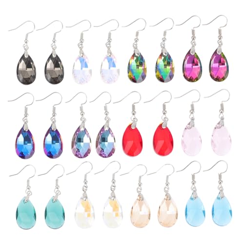 Gatuida 12 Paar Kristallohrringe für Damen Ohrhänger Leichtes Design für Partys und Anlässe Ohrschmuck für Besondere Gatuida 12 Paar Kristallohrringe für Damen Ohrhänger Leichtes Design für Partys und Anlässe Ohrschmuck für Besondere von Gatuida