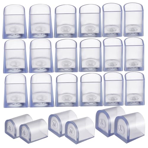 Gatuida 12 Paare Transparente Fersenabdeckungen für Damen Hochwertiger Schutz für High Heels rutschfest und Langlebig für Gras und Unebene Böden im Transparent S Gatuida 12 Paare Transparente Fersenabdeckungen für Damen Hochwertiger Schutz für High Heels rutschfest und Langlebig für Gras und Unebene Böden im Transparent S von Gatuida