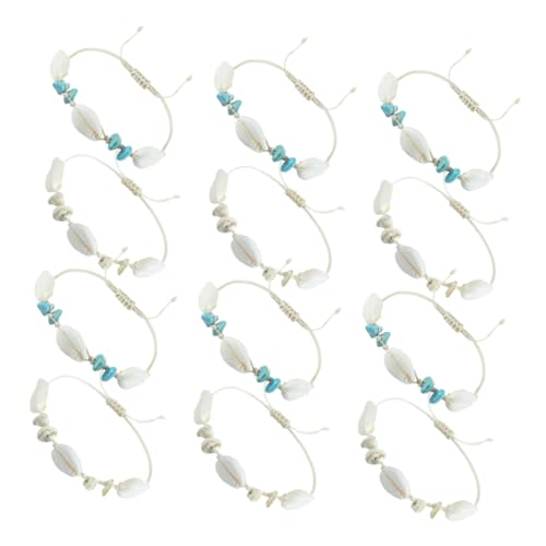 Gatuida 12 Stück Teiliges Boho Muschelarmband für Frauen Verstellbare Geflochtene Strandarmbänder und Fußkettchen Vielseitiger Sommer Schmuck für Strand Urlaub und Besondere Anlässe von Gatuida