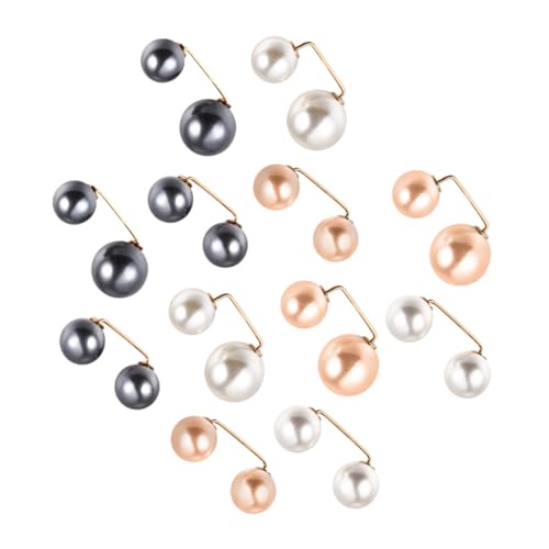 Gatuida 12 Stück Teiliges Damen Broschen mit Künstlichen Perlen Anstecknadeln aus Kupfer Strickjacken und Schalspangen Vielseitige Schmucknadeln zur Kleider und Cardigan Dekoration von Gatuida