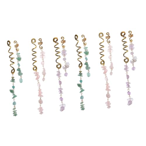 Gatuida 12 Stück Teiliges Haarzöpfe Ringe Zubehör für Dreadlocks Bunte Ethno Frisuren mit Langem und Kurzem Design für Altersgruppen für Partys Hochzeiten und Tägliches Styling von Gatuida