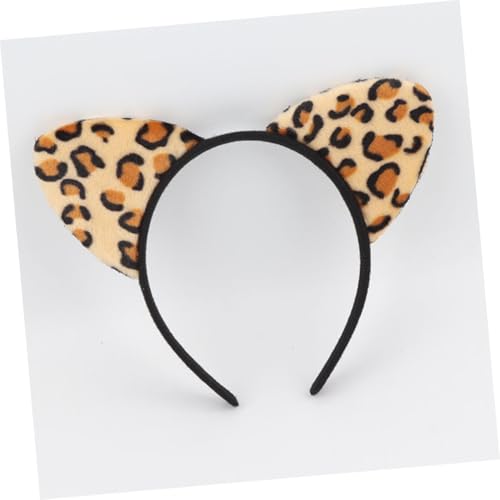 Gatuida 12 Stück Teiliges Leopardenmuster Katzenohren Haarreif Weiches Plüschmaterial Bequem und Langlebig Mädchen Kostüm Haaraccessoire für Party Cosplay und Alltag Auffällige Tierohren von Gatuida