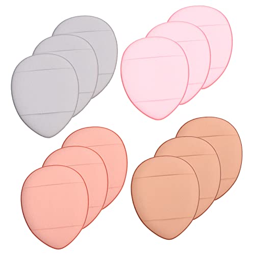 Gatuida 12 Stück Teiliges Mini Puderquasten Weiche Blending Powder für Foundation und Concealer Sanftes Makeup Werkzeug für Frauen und Mädchen Vielseitig für Cremige und Pudrige Kosmetik von Gatuida