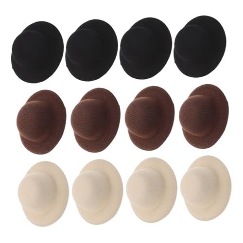 Gatuida 12 Stück Teiliges Mini-top-hut Haarspangen Leichte Western Cowgirl Haarklammern in Schwarz Beige Kaffee Vielseitiges Party Kostümzubehör mit Retro Vintage Stil für Alltag und von Gatuida