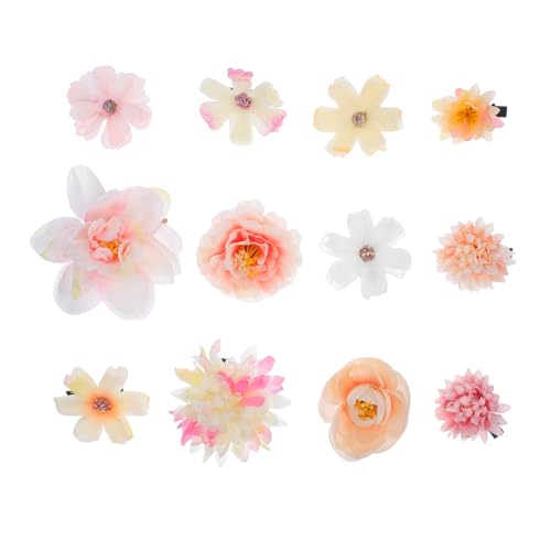 Gatuida 12 Stück Teiliges Set Boho Blumen Haarclips für Damen Farbenfrohe Blumenförmige Haarklammern für Hochzeiten Festivals und Besondere Anlässe Vielseitiger Haarschmuck für Stylings von Gatuida