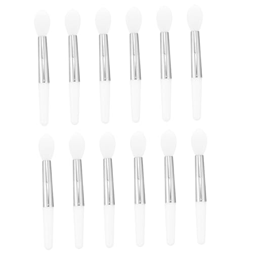 Gatuida 12 Stück Teiliges Silikon Lippenpinsel Set mit Komfortablem Griff Tragbar und Leicht für Lippenstift Lipgloss und Lippenmasken Vielseitig Einsetzbar für Frauen und Make Up von Gatuida