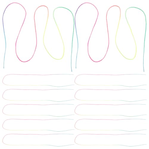 Gatuida 120 Stück Haarbänder für Zöpfe: Bunte Haarwickelschnur – Lange, mehrfarbige Zopf-Styling-Krawatte – DIY-Zopfdrahtband-Accessoires für Mädchen für Partysport von Gatuida