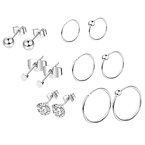 Gatuida 12Stücke Teiliges Piercing Schmuck Ohrstecker und Nasenringe Damen Leichtes und Exquisites Design für Ohren und Nase als für Frauen und Mädchen Gatuida 12Stücke Teiliges Piercing Schmuck Ohrstecker und Nasenringe Damen Leichtes und Exquisites Design für Ohren und Nase als für Frauen und Mädchen von Gatuida