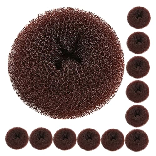Gatuida 12stücke Duttformer Aus Elastischem Material Haar-donuts Für Dutts Donut-dutt-maker Werkzeug Zum Dutt-machen Netz Zum Dutt-machen Geeignet Für Damen Und Mädchen Schnelle von Gatuida
