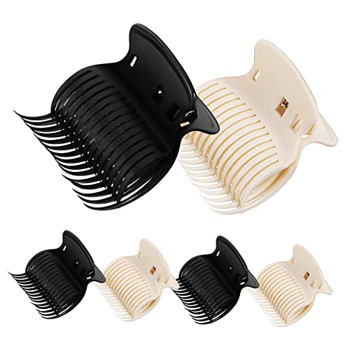 Gatuida 12stücke Haarklammern Für Lockenwickler Heiße Haarstyling-tools Mit Kammförmigen Clips Für Frauen Und Mädchen Schwarz Und Weiß von Gatuida
