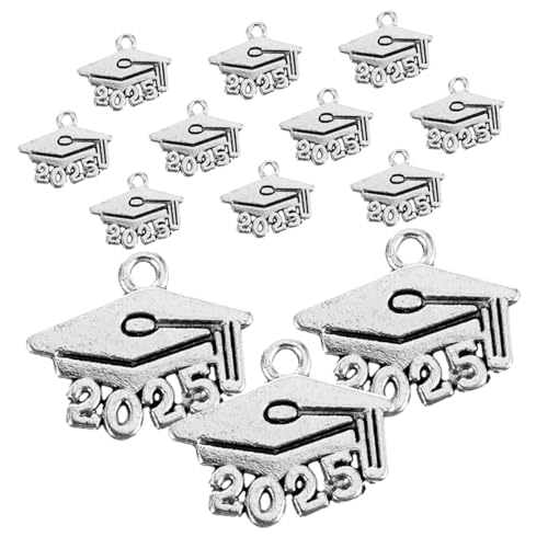 Gatuida 15 Stück Teiliges Graduation Cap Anhänger Robustem Abschluss Schmuckanhänger für Halsketten und Armbänder für Abschlussfeiern und Tägliches Tragen von Gatuida