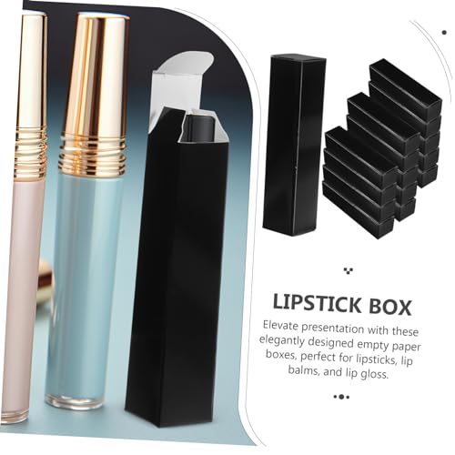Gatuida 15 Stück Teiliges Leere Lippenstiftverpackungsboxen aus Papier Schwarze Lippenbalsam und Lipgloss Verpackung Stabile Leichte Kosmetikboxen zum Schutz und Aufbewahrung von Gatuida 15 Stück Teiliges Leere Lippenstiftverpackungsboxen aus Papier Schwarze Lippenbalsam und Lipgloss Verpackung Stabile Leichte Kosmetikboxen zum Schutz und Aufbewahrung von von Gatuida