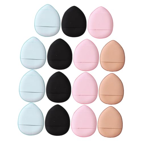 Gatuida 15 Stück Teiliges Mini Finger Puderquasten Atmungsaktive Makeup Schwämme Tragbare Sanfte Foundation Puff Geeignet für Trockene und Feuchte Anwendung für Frauen und Unterwegs von Gatuida