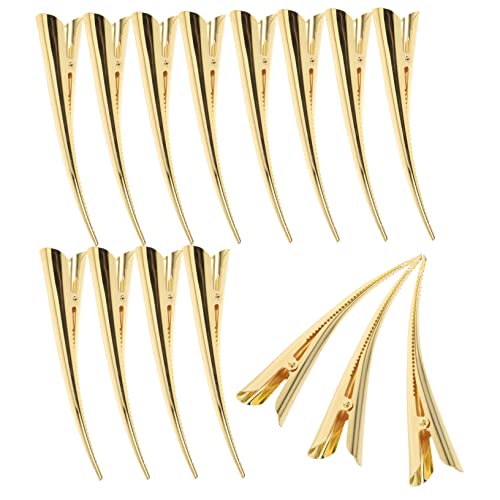Gatuida 15stücke Krokodilklemmen Für Damen Metall-haarspangen Flache Haarclips Knitterfreie Haarspangen Haarschmuck Für Teenager-mädchen Haarstyling-clips Mit Zähnen Für Verschiedene von Gatuida