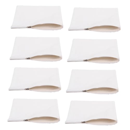 Gatuida 16 Stück Teiliges Canvas Mäppchen mit Reißverschluss Multifunktionale Kosmetik und Stiftetasche für Schüler Große Kapazität Langlebig Tragbar für Schreibwaren und Zufällige Farbe von Gatuida