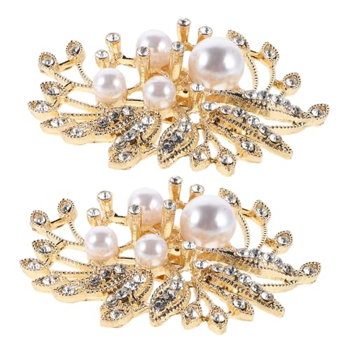 Gatuida Schuhclips Für Damen Mit Strasssteinen Und Kunstperlen Abnehmbare Schuhschnallenclips Für Hochzeit Und Besondere Anlässe Schuhaccessoires Für High Heels von Gatuida