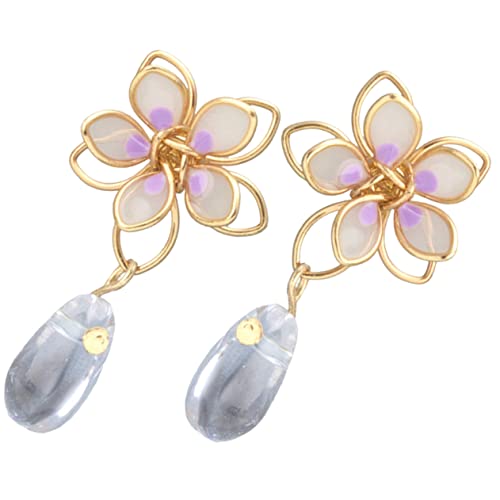 Gatuida 1Paar Blumen Dangle Ohrringe für Damen Moderne Blütenohrringe Statement Ohrschmuck für Sommerpartys Strand und Besondere Anlässe Komfortabel und Hochwertigem Material von Gatuida