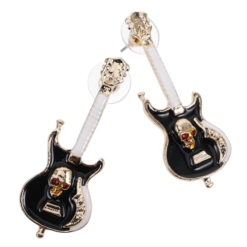 Gatuida 1Paar Gitarren Ohrstecker für Damen Vintage Gothic mit Design Modisches Schmuck Accessoire für Auftritte Partys Strapazierfähiges Material Sterling Gatuida 1Paar Gitarren Ohrstecker für Damen Vintage Gothic mit Design Modisches Schmuck Accessoire für Auftritte Partys Strapazierfähiges Material Sterling von Gatuida
