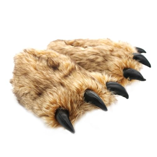 Gatuida 1Paar Hausschuhe Plüsch für Erwachsene Weiche Warme Winterpantoffeln mit Rutschfester Sohle für Zuhause oder Entspannte Anlässe Unisex Design Braun Gatuida 1Paar Hausschuhe Plüsch für Erwachsene Weiche Warme Winterpantoffeln mit Rutschfester Sohle für Zuhause oder Entspannte Anlässe Unisex Design Braun von Gatuida