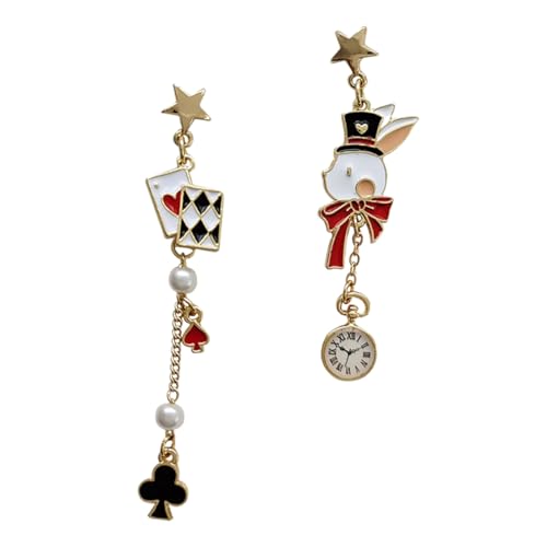 Gatuida 1Paar Zierliche Kawaii Ohrringe mit Asymmetrischem Kaninchen Design Langlebige Damenohrringe für Outfits Besondere Anlässe Perfektes Gatuida 1Paar Zierliche Kawaii Ohrringe mit Asymmetrischem Kaninchen Design Langlebige Damenohrringe für Outfits Besondere Anlässe Perfektes von Gatuida