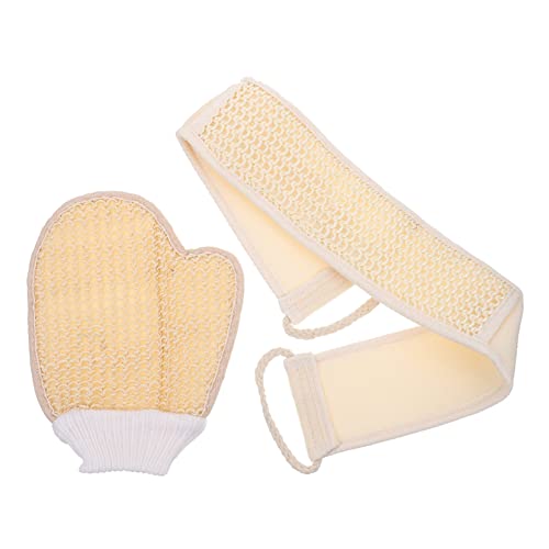 Gatuida 1Satz Badereiniger Handtuch und Peelinghandschuh Haushalts Hautwäscher für Sanftes Peeling Fördert die Durchblutung und Vitalisiert die Haut Geeignet von Gatuida