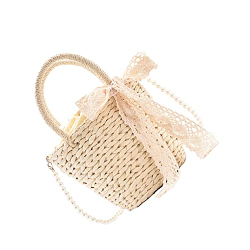 Gatuida 1Stück Damen Sommer Strandtasche Stroh Umhängetasche für Strand Party Einkaufen Schultertasche oder Messenger Bag von Gatuida