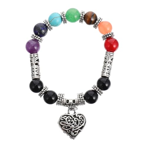 Gatuida Naturstein Armband Damen 8mm Schwarz Achat Handgelenk Kette Schmuck Zubehör von Gatuida