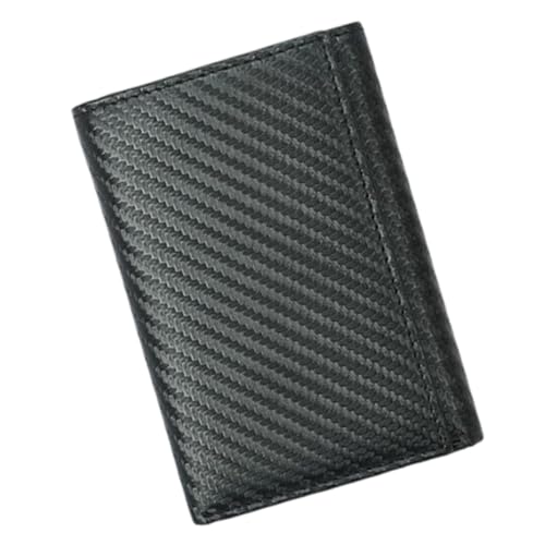 Gatuida Herren Geldbörse Carbonfaser RFID Blockierende Geldbörse mit Großem Fassungsvermögen Multifunktionelles Kartenetui Schlankes Design für Männer Langlebig und Praktisch von Gatuida