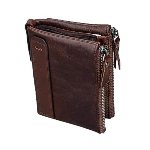 Gatuida 1Stück RFID Sichere Herren Geldbörse Hochwertigem Pferdeleder Multifunktionale Reißverschluss Brieftasche Rotbraun mit Großem Stauraum und Stilvollem Design Gatuida 1Stück RFID Sichere Herren Geldbörse Hochwertigem Pferdeleder Multifunktionale Reißverschluss Brieftasche Rotbraun mit Großem Stauraum und Stilvollem Design von Gatuida