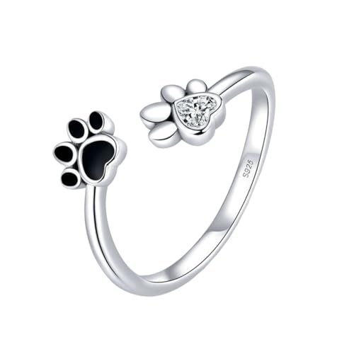 Gatuida Entzückender Damen Ring Aus Hochwertigem Material Mit Pet Paw Muster Für Festival Alltag Party Und Bankett Einzigartiger Fingerschmuck Für Frauen von Gatuida