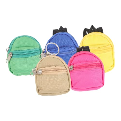 Gatuida 1satz Mini Rucksack Pack Zipper Münzbörsen Schlüsselanhänger Praktische Mini Bags Für Schlüsselbund Und Kreative Dekoration Zufällige Farben von Gatuida