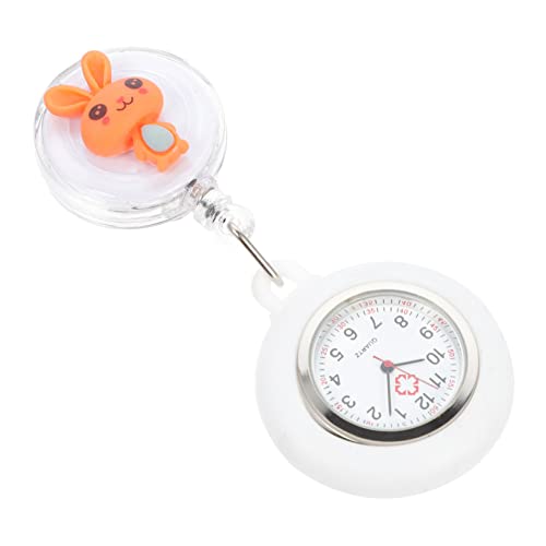 Gatuida Kaninchen-Design Taschenuhr Cartoon Uhr Für Arzt Krankenschwester Uhr Aus Silikon Und Leicht Zu Tragen Praktisch Und Sicher von Gatuida